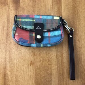 Dooney and Bourke Plaid Mini Purse Wristlet Strap Charm